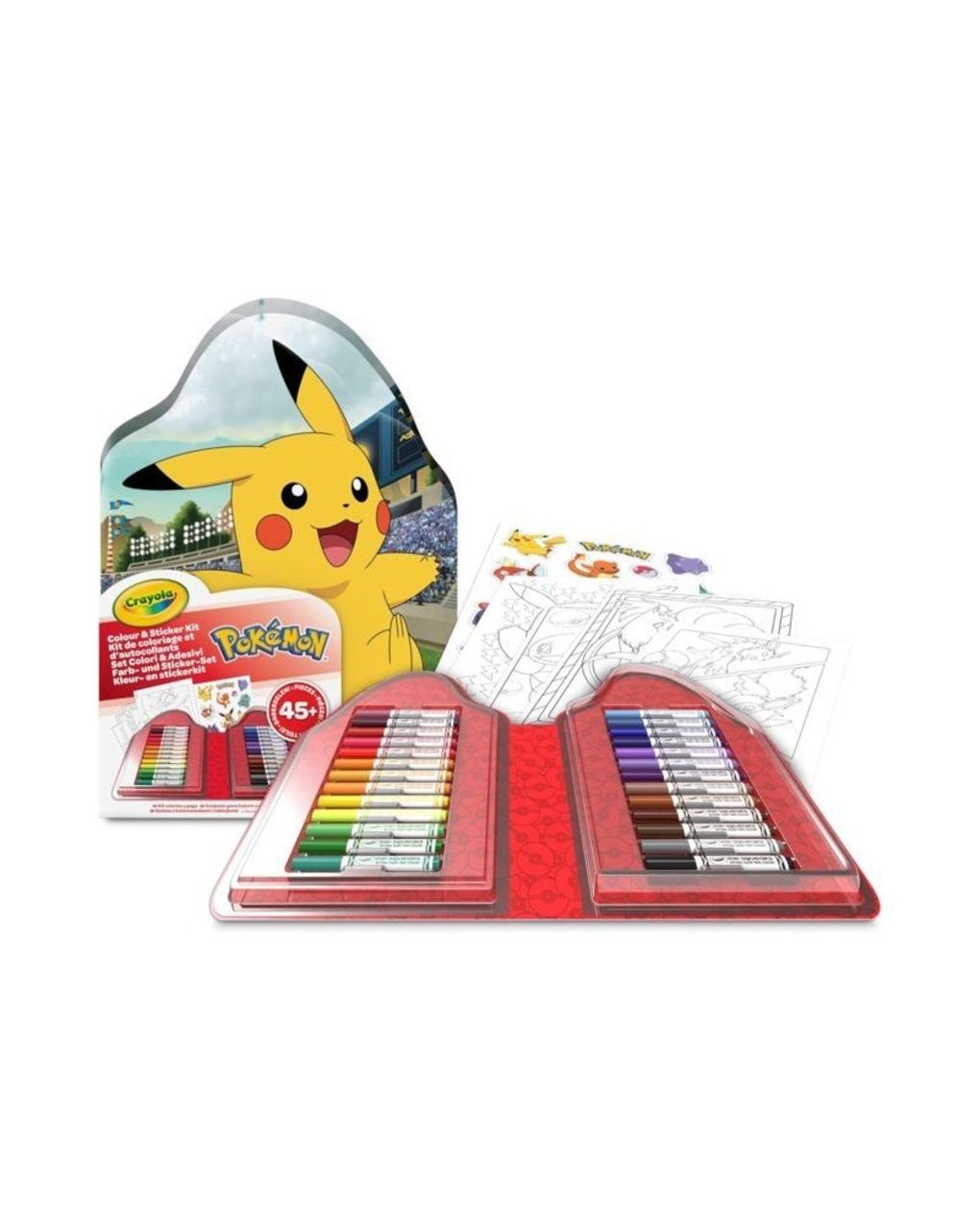 Valigetta colori adesivi pokemon