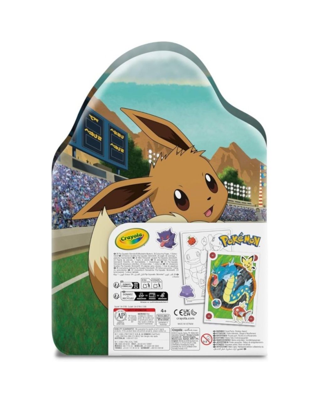 Valigetta colori adesivi pokemon