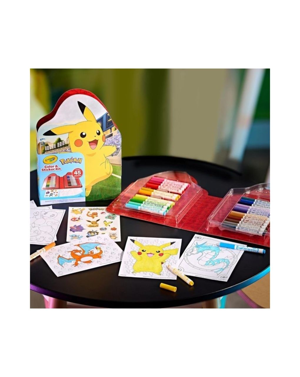Valigetta colori adesivi pokemon