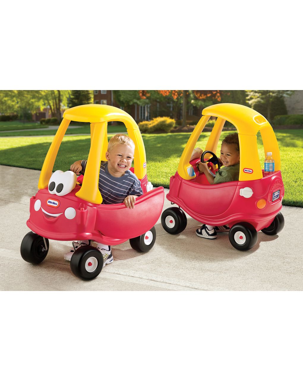 Little tikes cozy coupe - macchinina per bambini con clacson funzionante, interruttore di accensione e tappo del carburante