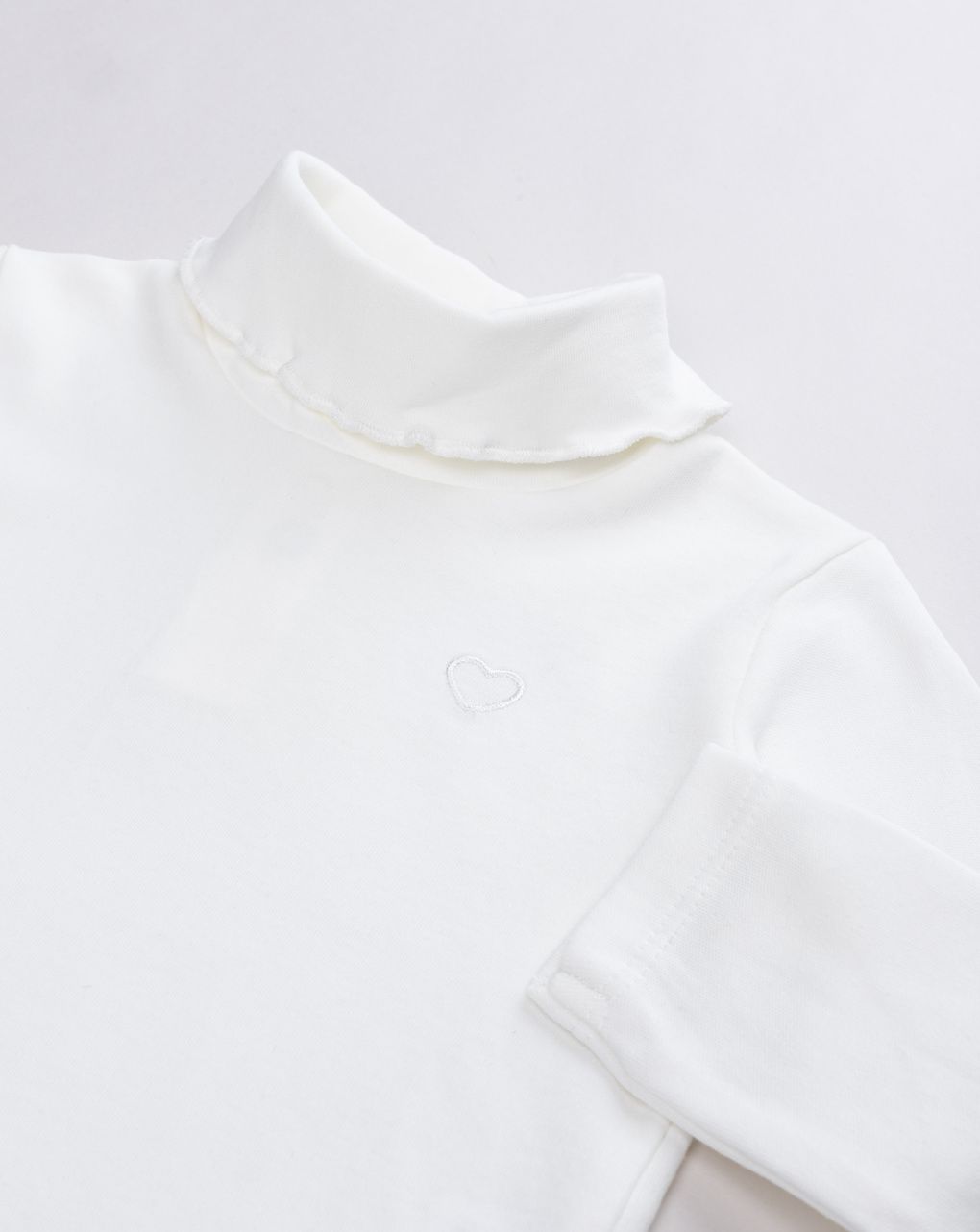 Lupetto bimba bianco in cotone