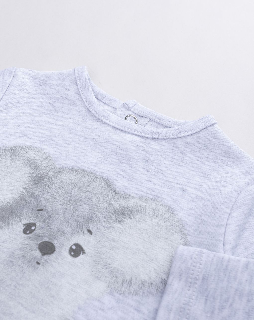 Tutina neonato grigia melange con koala