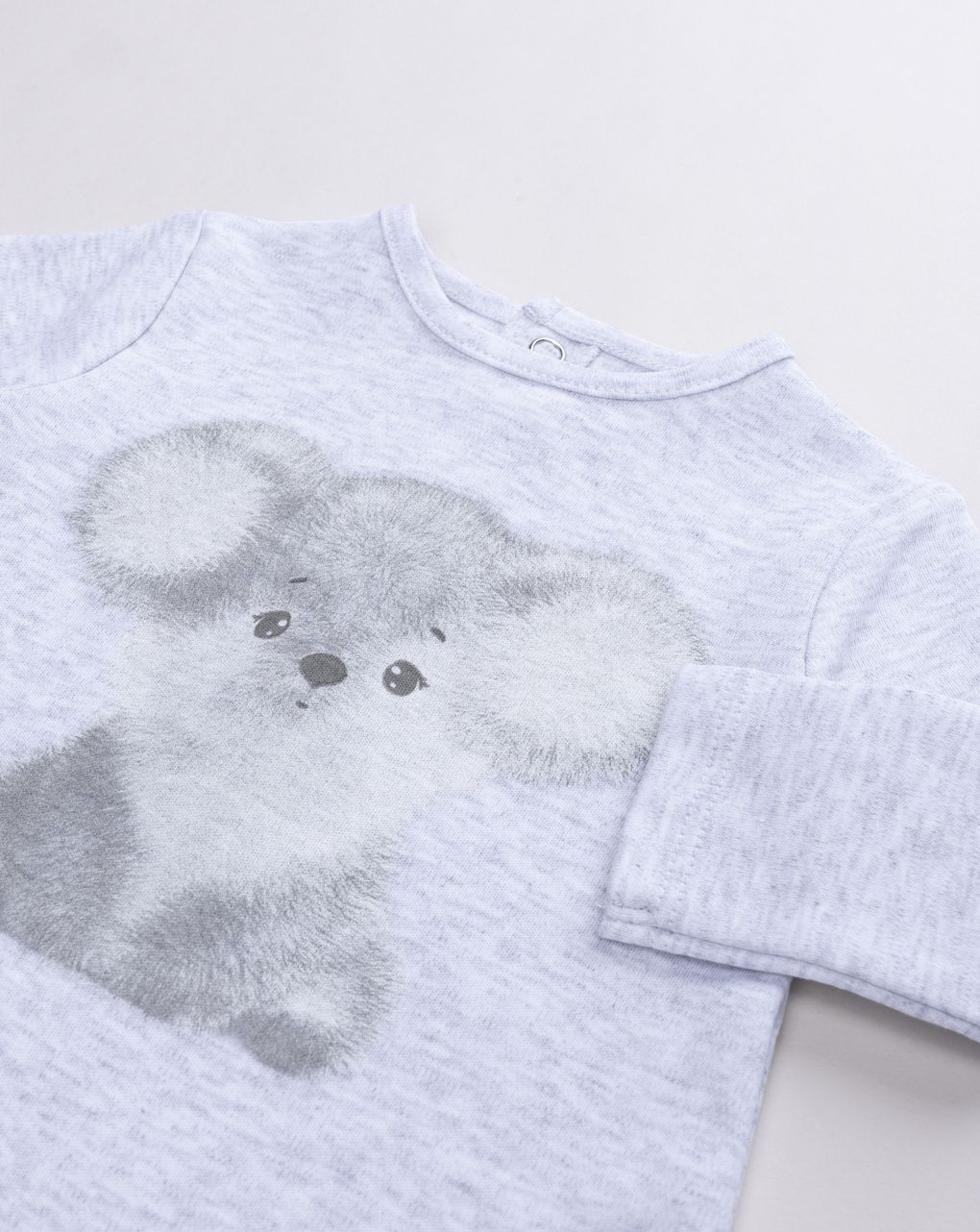 Tutina neonato grigia melange con koala