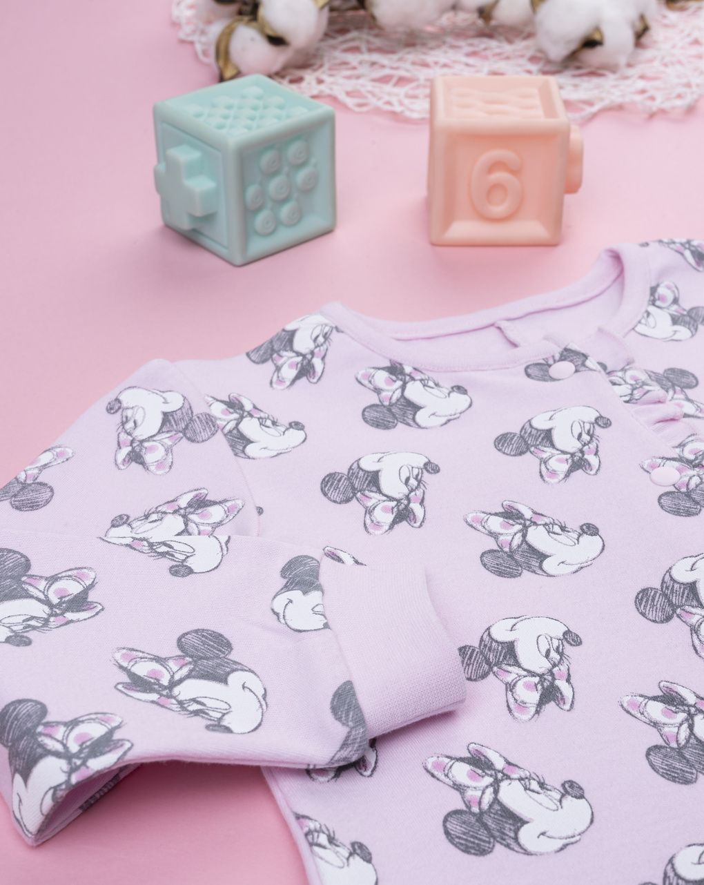 Pigiamone bimba rosa disney minnie