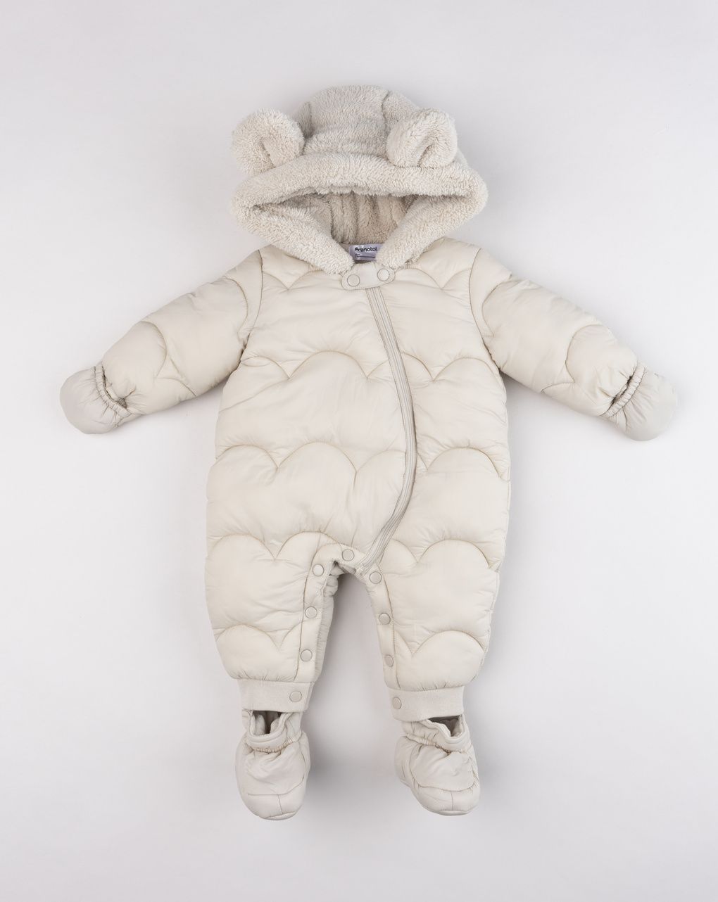 Tuta da neve neonato beige