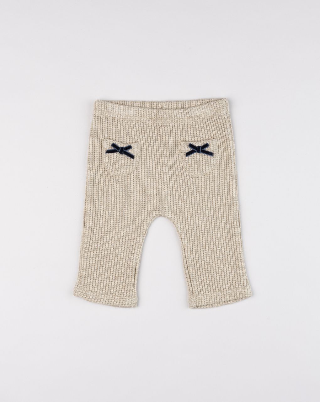 Pantalone tricot chic bimba beige