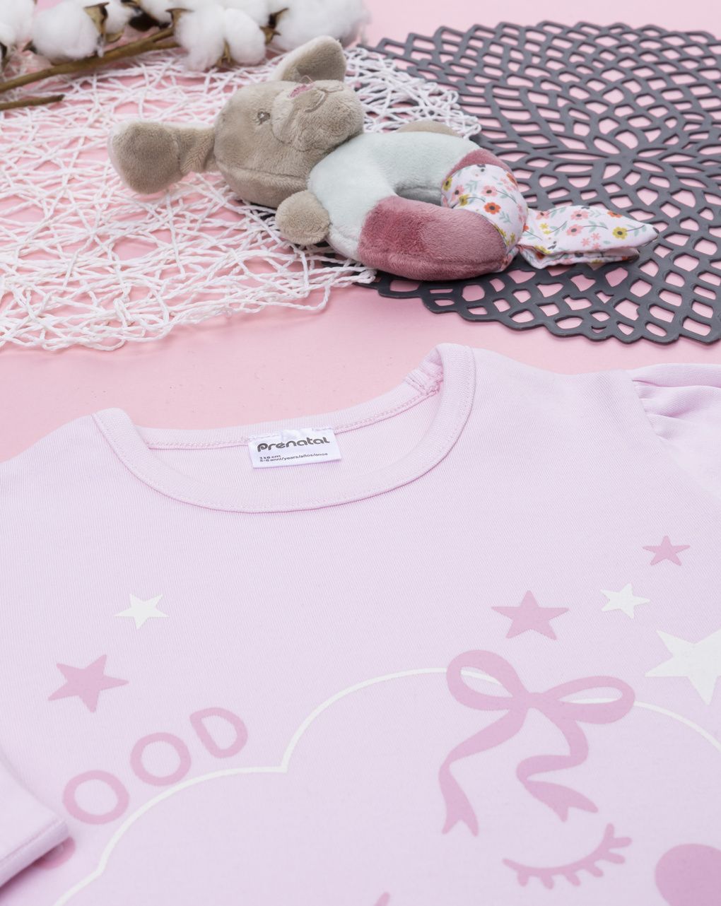 Pigiama bambina rosa nuvola