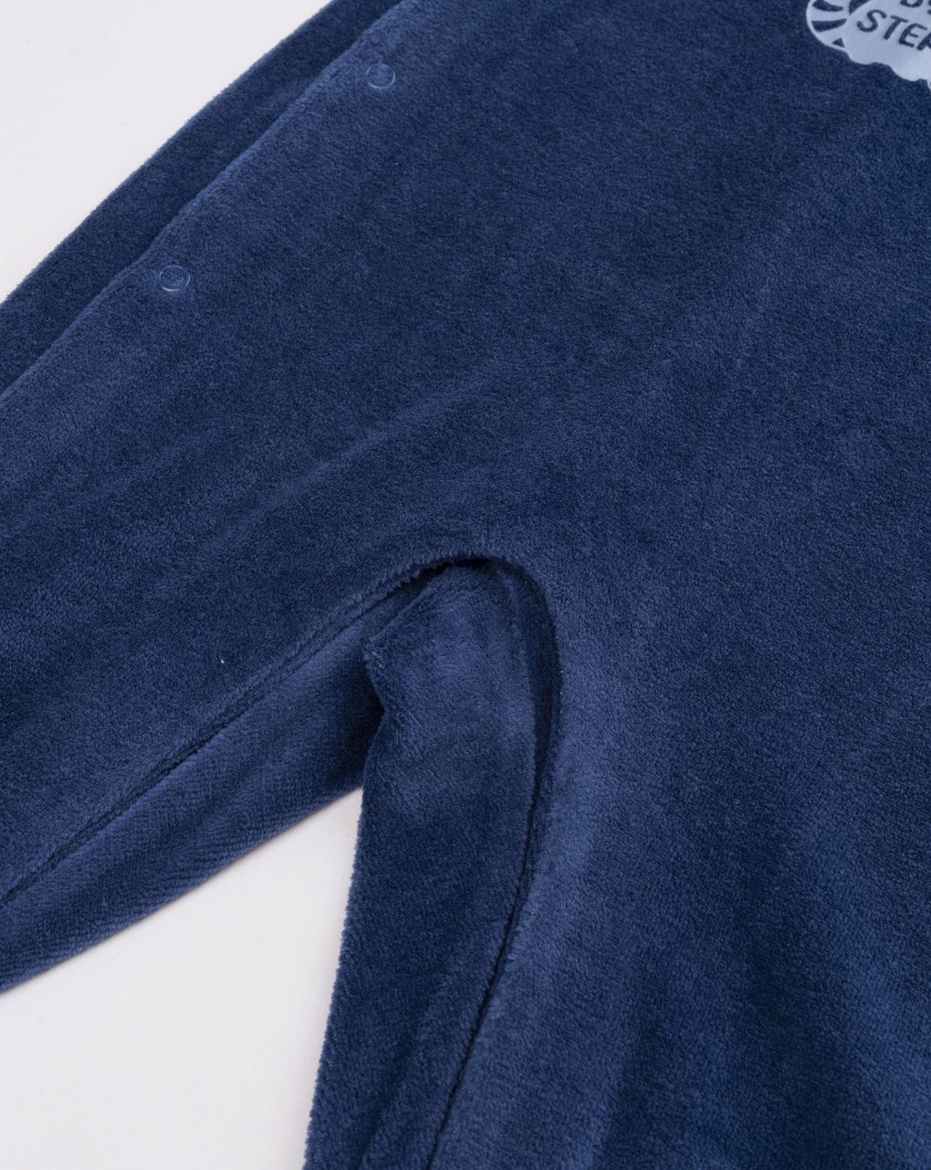 Tutina intera neonato blu navy orsetto lavatore
