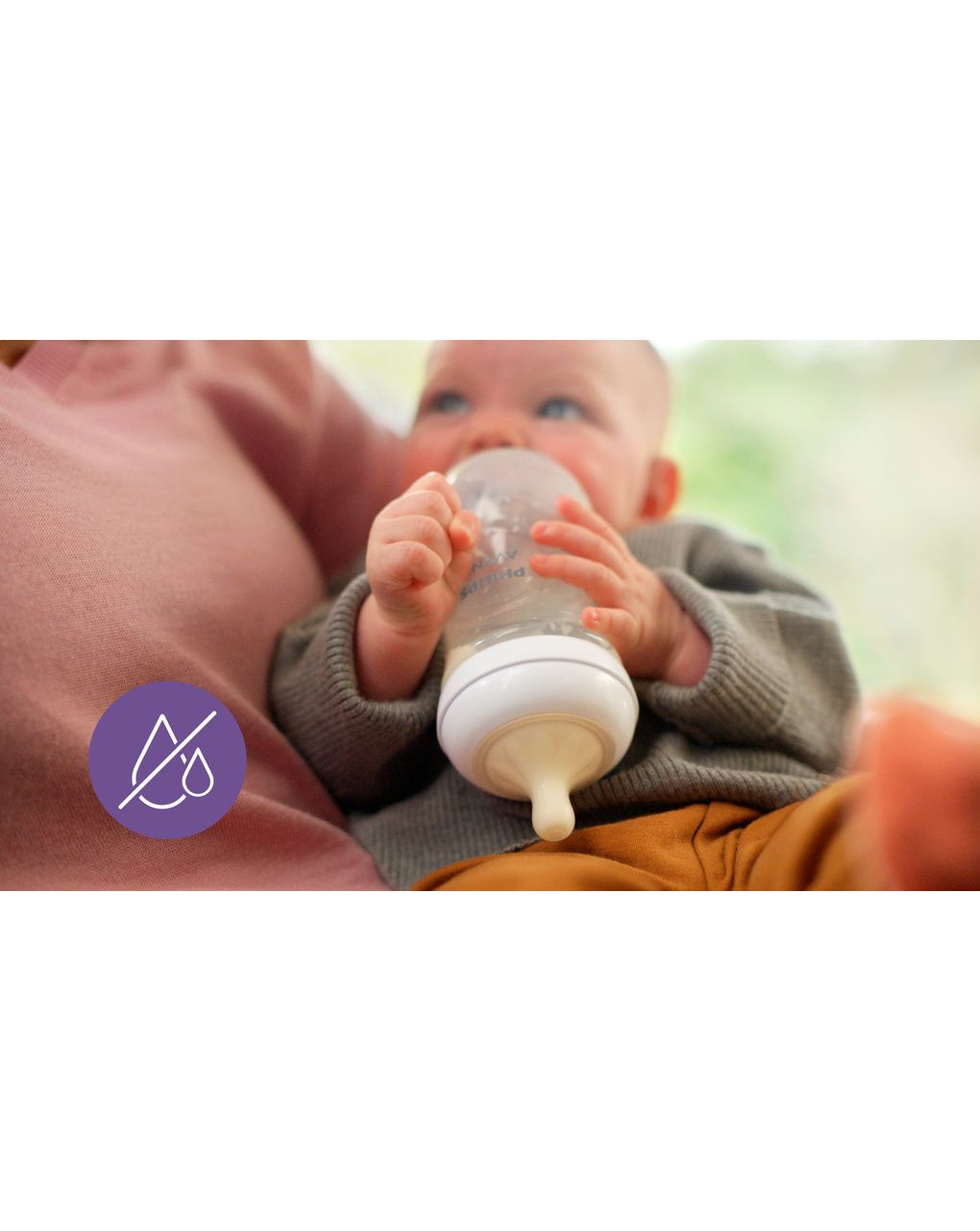 Biberon natural response set 2 biberon in vetro 240ml tettarella a flusso medio 1m+ 3-6 mesi - philips avent