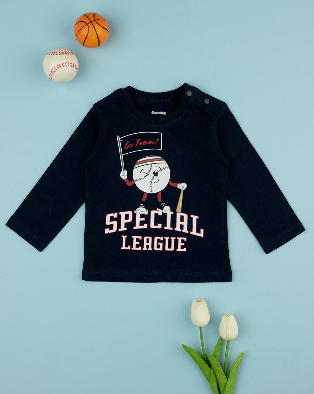 T-shirt jersey bimbo blu "special"