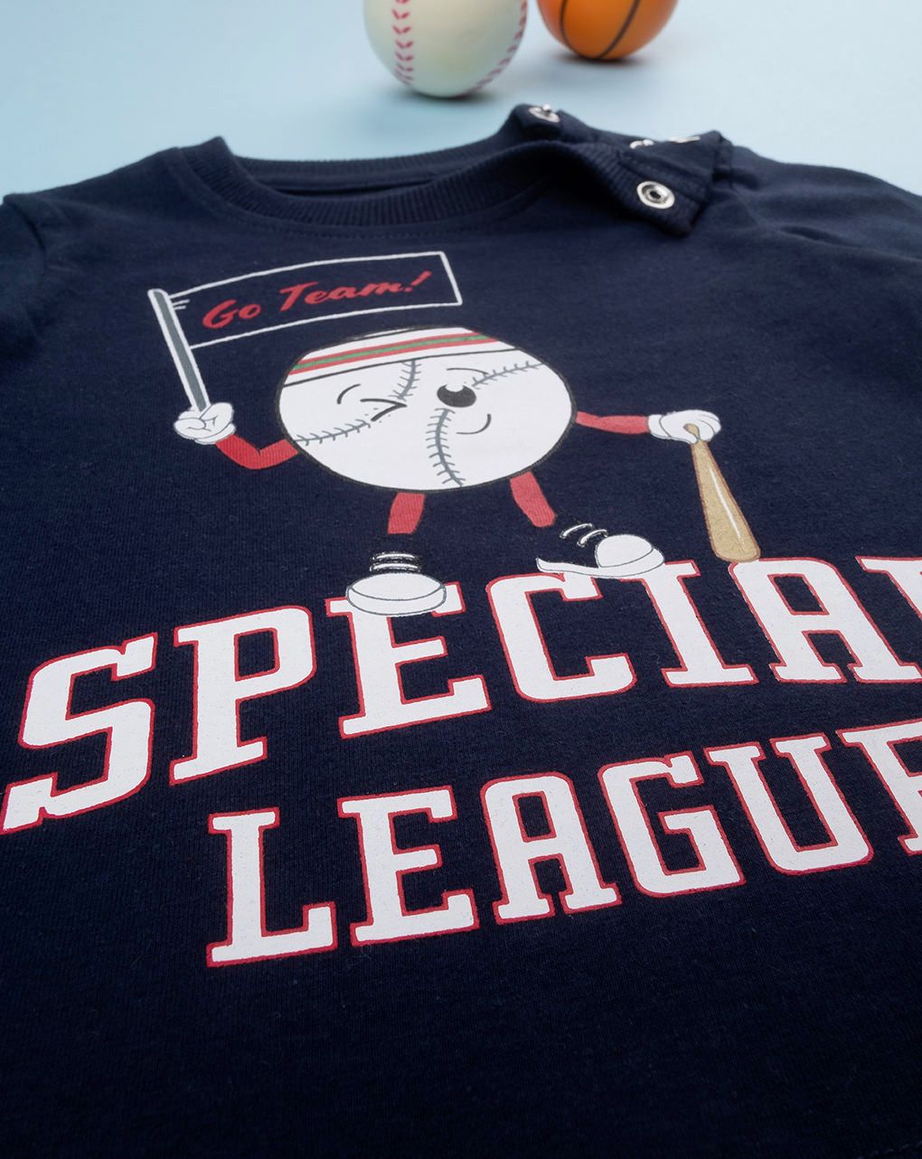 T-shirt jersey bimbo blu "special"