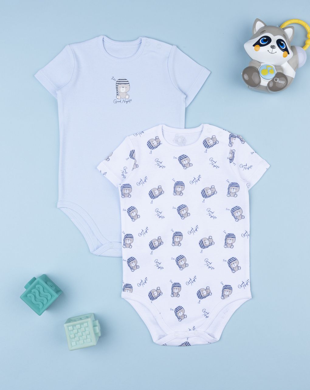 Pack 2 body bimbo azzurro good night