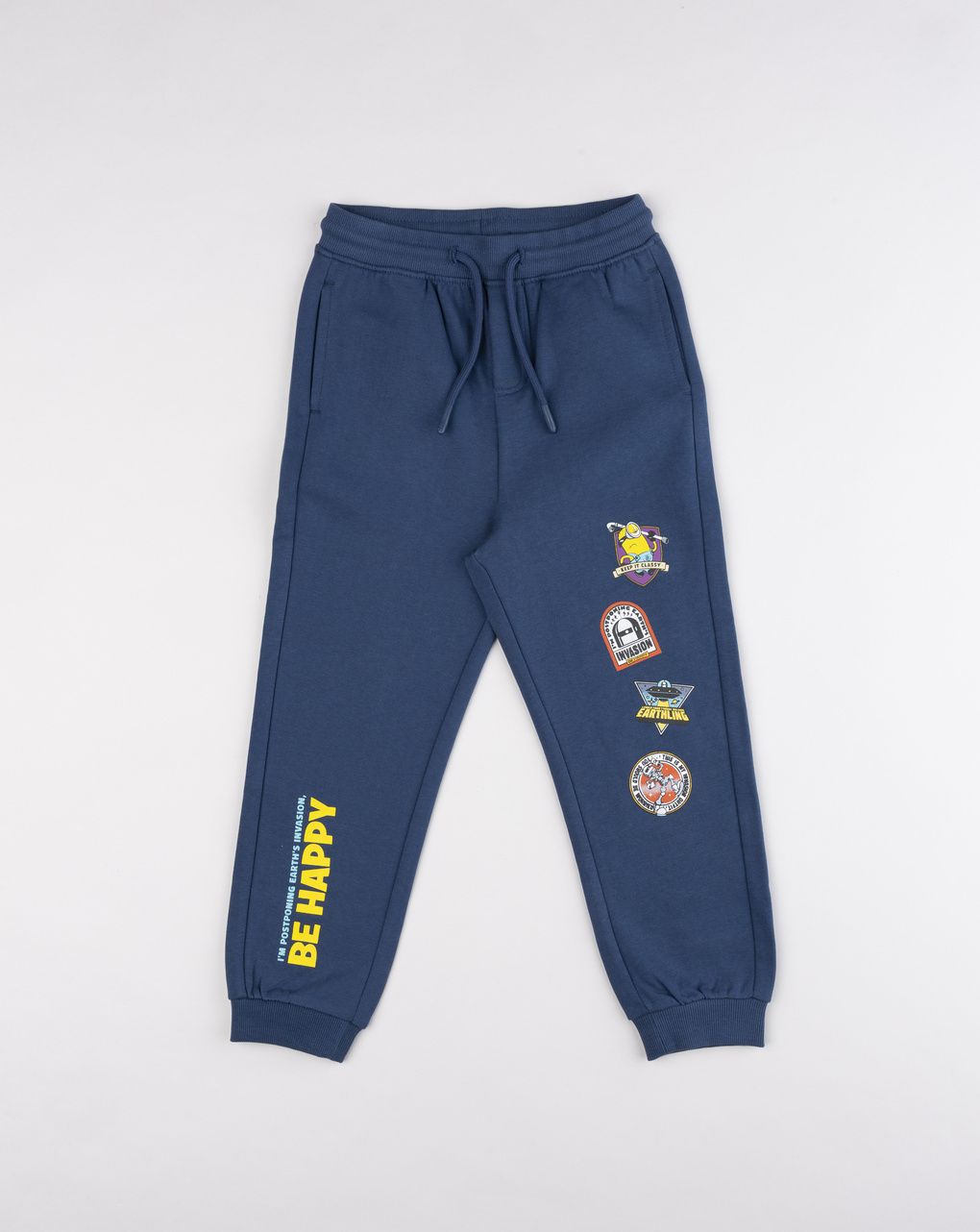 Pantaloni tuta bambino minions blu avio