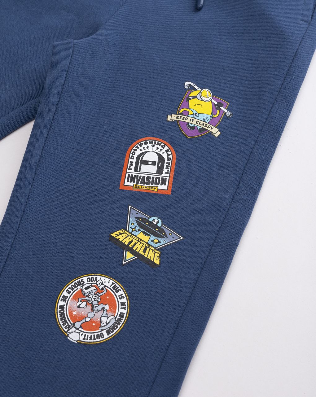 Pantaloni tuta bambino minions blu avio