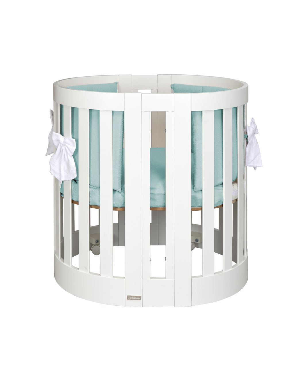 Set letto all-in-one con tessile  plumeti aqua - italbaby