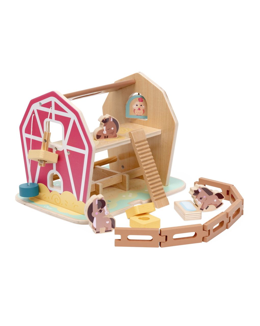 La grande fattoria dei pony in legno montessori