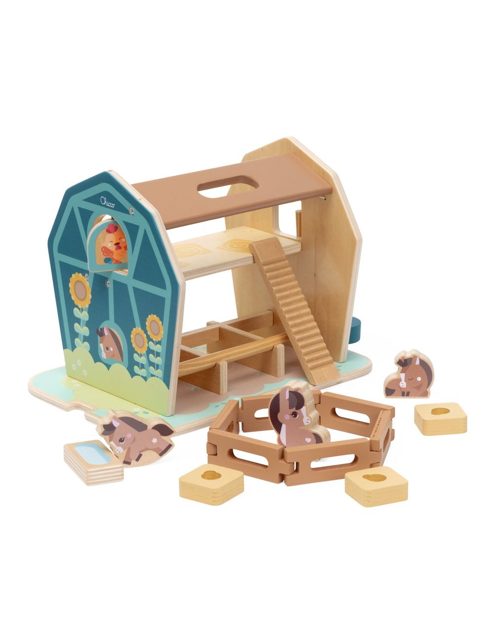La grande fattoria dei pony in legno montessori