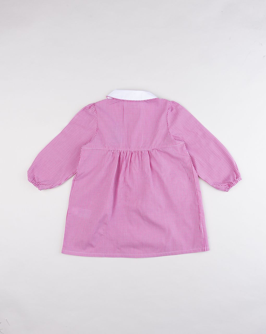 Grembiule asilo e scuola bambina rosa a quadretti minnie disney