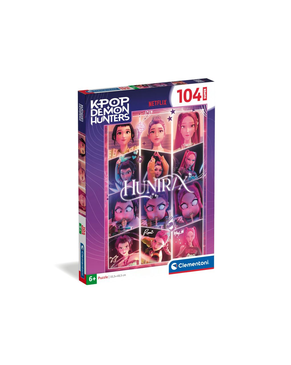 Clementoni - 27242 - puzzle 104 super kpop demon hunters - 2