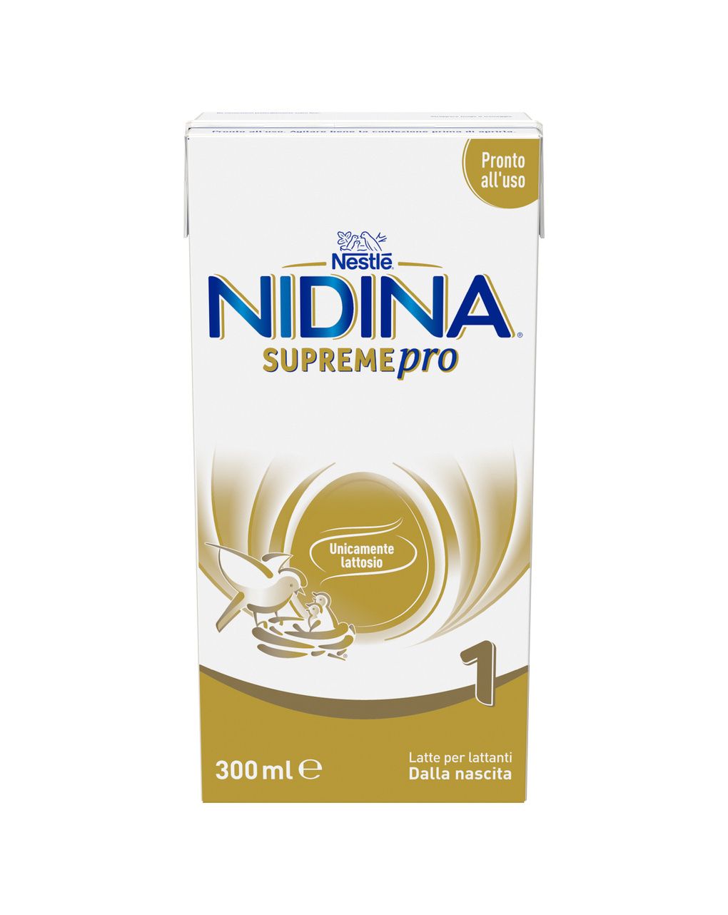Nidina supremepro 1 latte per lattanti liquido dalla nascita, brick da 300ml - nestle'
