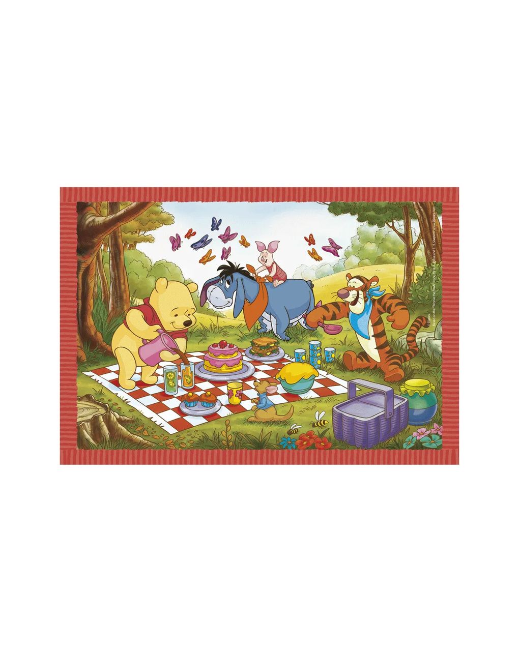 Clementoni supercolor puzzle 4in1 disney winnie the pooh – 1×12 + 1×16 + 1×20 + 1×24 pezzi, puzzle bambini 3 anni
