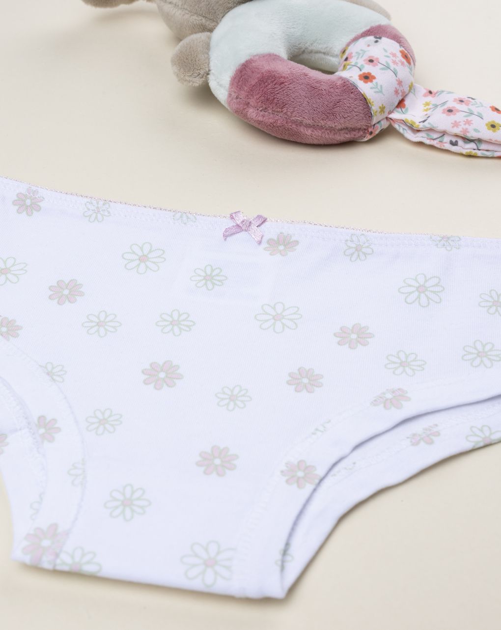 Slip bimba bianco fiori
