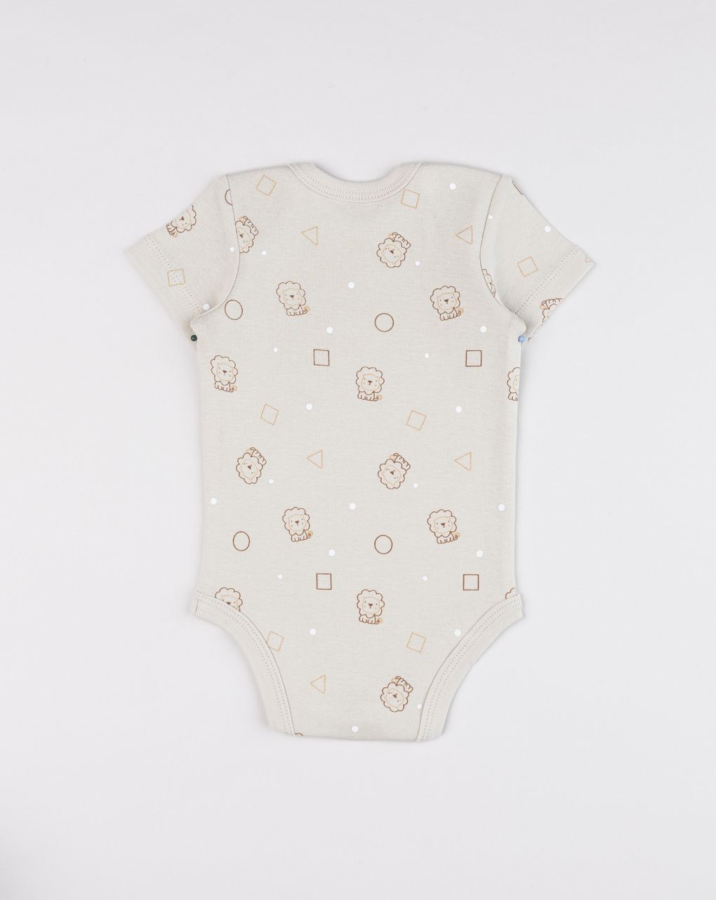 Body bimbo beige stampa allover