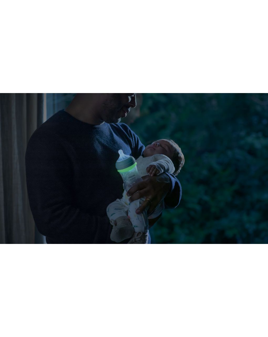 Biberon natural response notte set regalo bambino 1 biberon  da 260ml ciuccio ultra soft - philips avent
