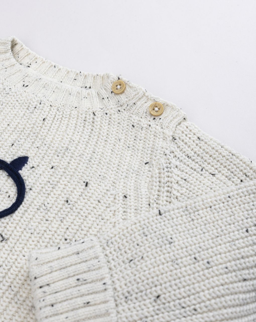 Maglia tricot neonato con dinosauro