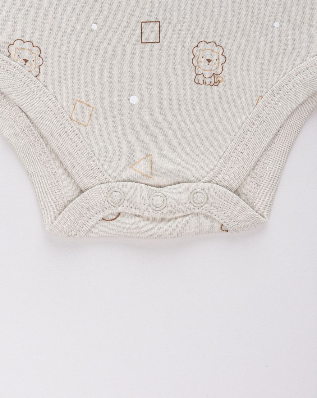 Body bimbo beige stampa allover