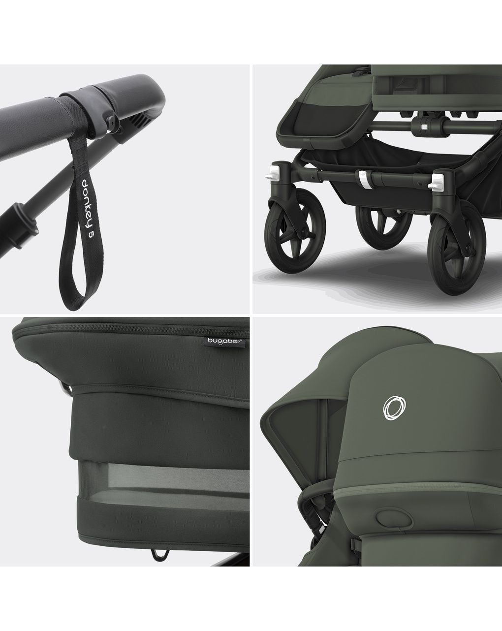 Kit di conversione donkey 5 fratellare forest green - bugaboo