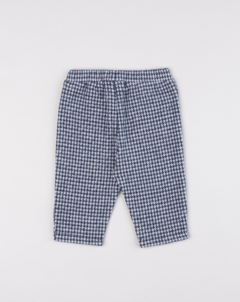 Pantaloni leggings neonata in pied-de-poule con fiocchetti