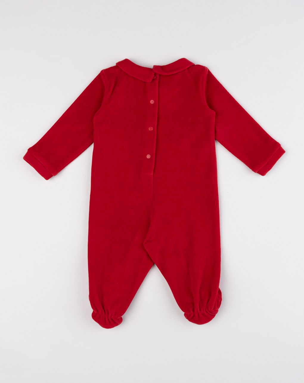 Tutina ciniglia mickey mouse rosso neonato
