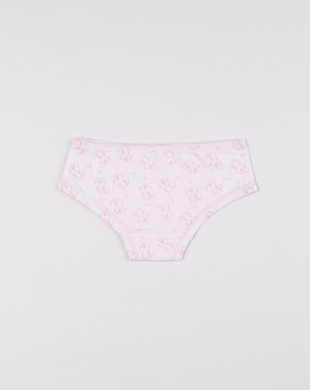 Slip bambina rosa in cotone oeko-tex gatti