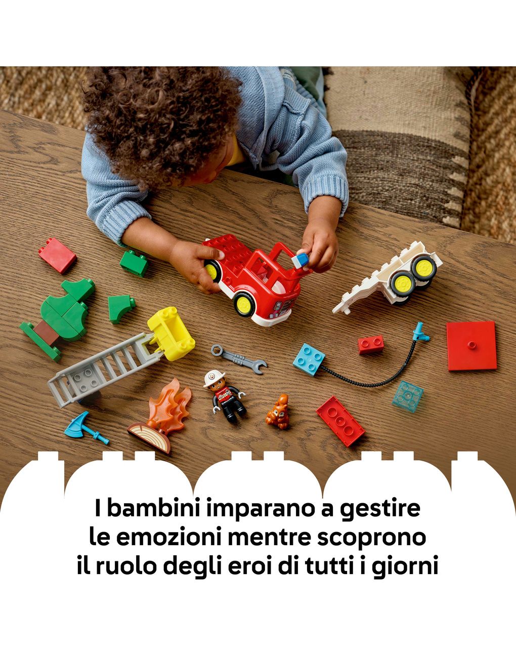 Lego duplo town autopompa con manichetta e pompiere - 10473