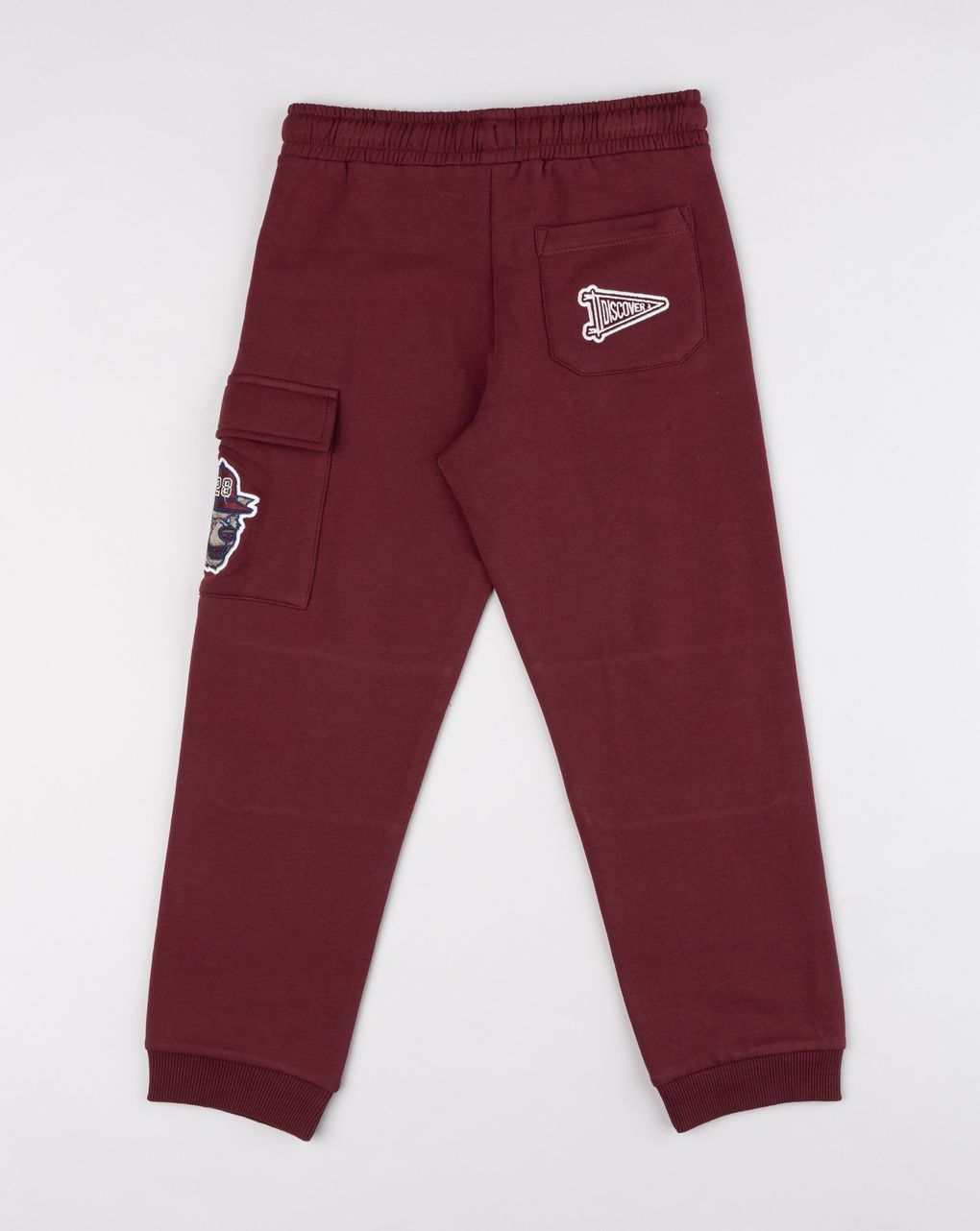 Pantaloni felpati charming forest bordeaux bambino