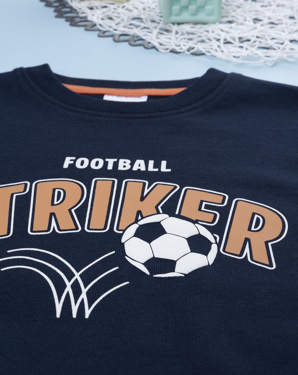 Tuta bambino due pezzi blu "football"