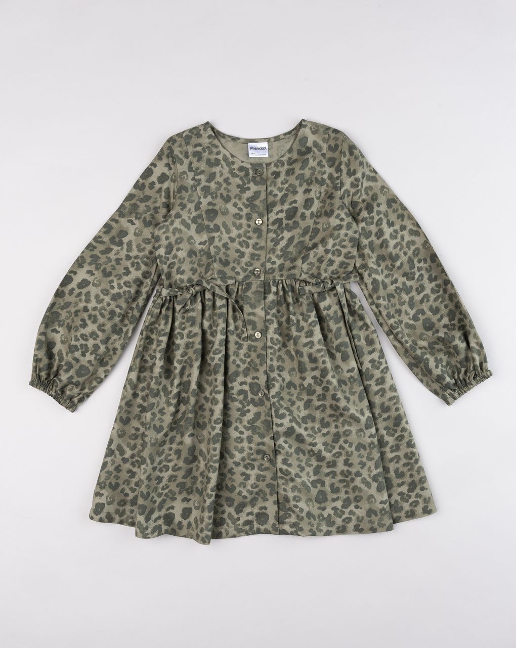Abito little wild verde militare bambina