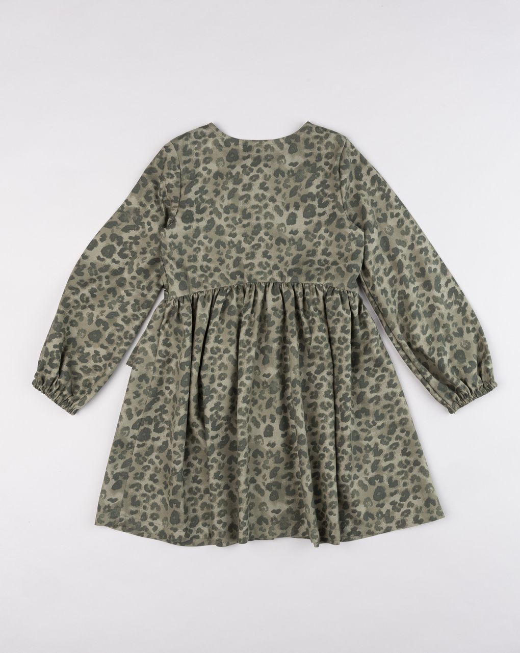 Abito little wild verde militare bambina