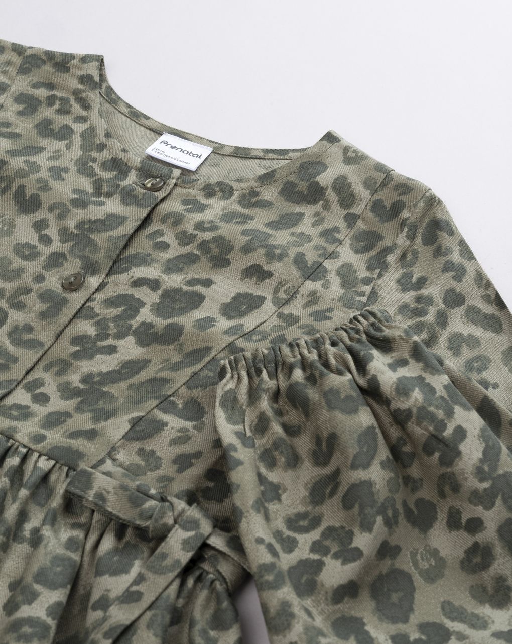 Abito little wild verde militare bambina