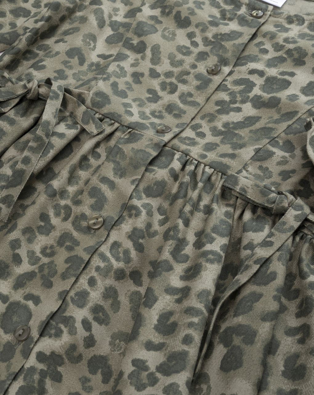 Abito little wild verde militare bambina