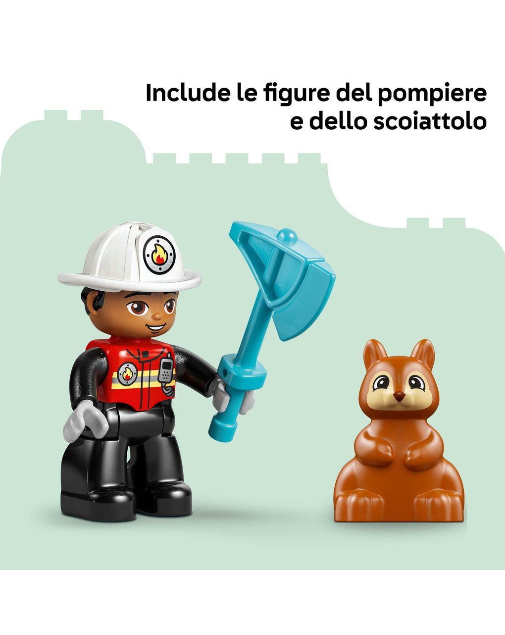 Lego duplo town autopompa con manichetta e pompiere - 10473