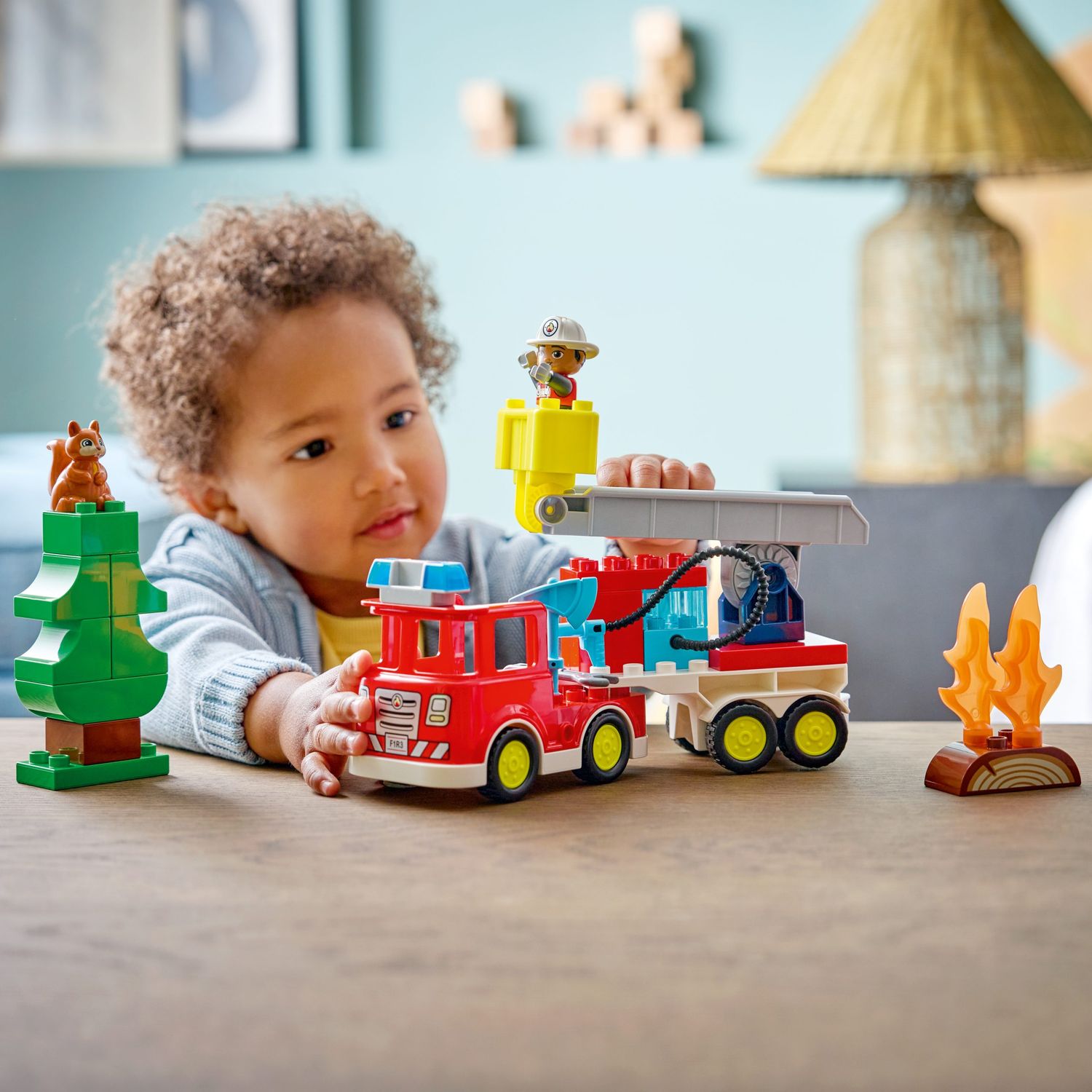 Lego duplo town autopompa con manichetta e pompiere - 10473