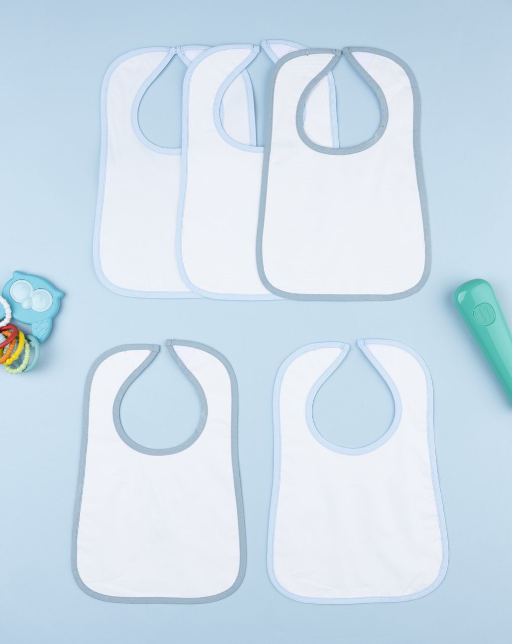 Pack 5 bavaglini plastificati bimbo