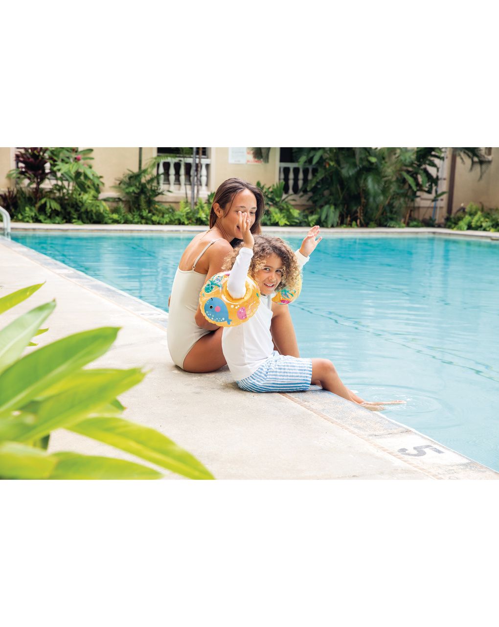 Intex 59651eu - braccioli amici del mare multicolore, 18-30 kg, 3-6 anni