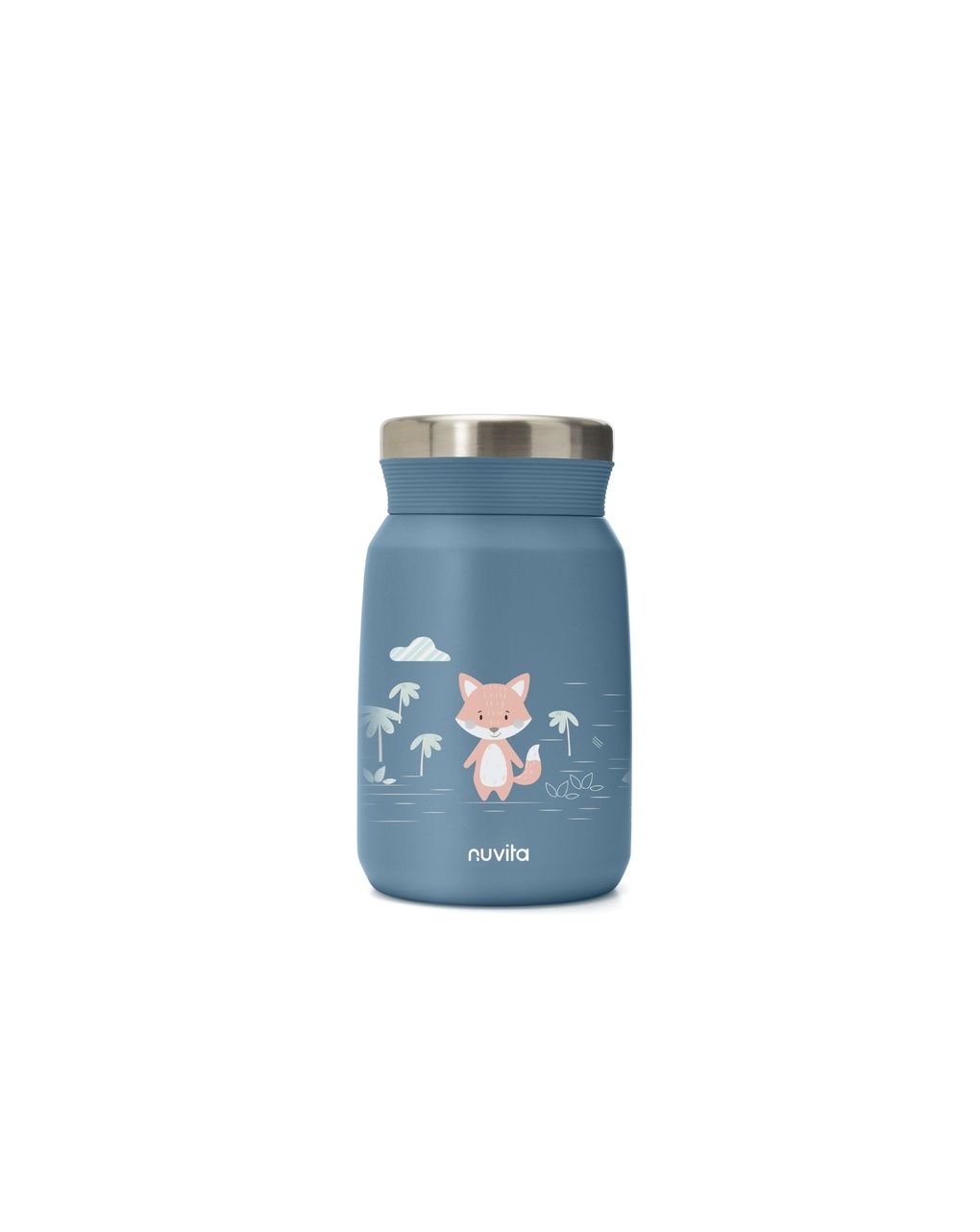 Contenitore termico per alimenti in acciaio inox da 500ml - 4472 / powder blue - nuvita