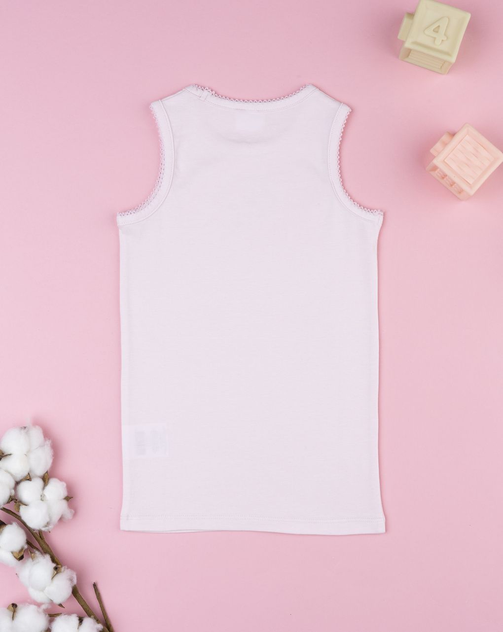 Canotta bambina rosa stampa