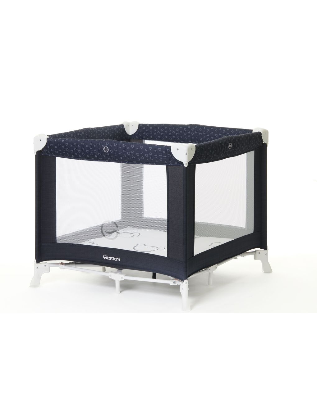 Box quadrato teddy blu 90 x 90 - giordani