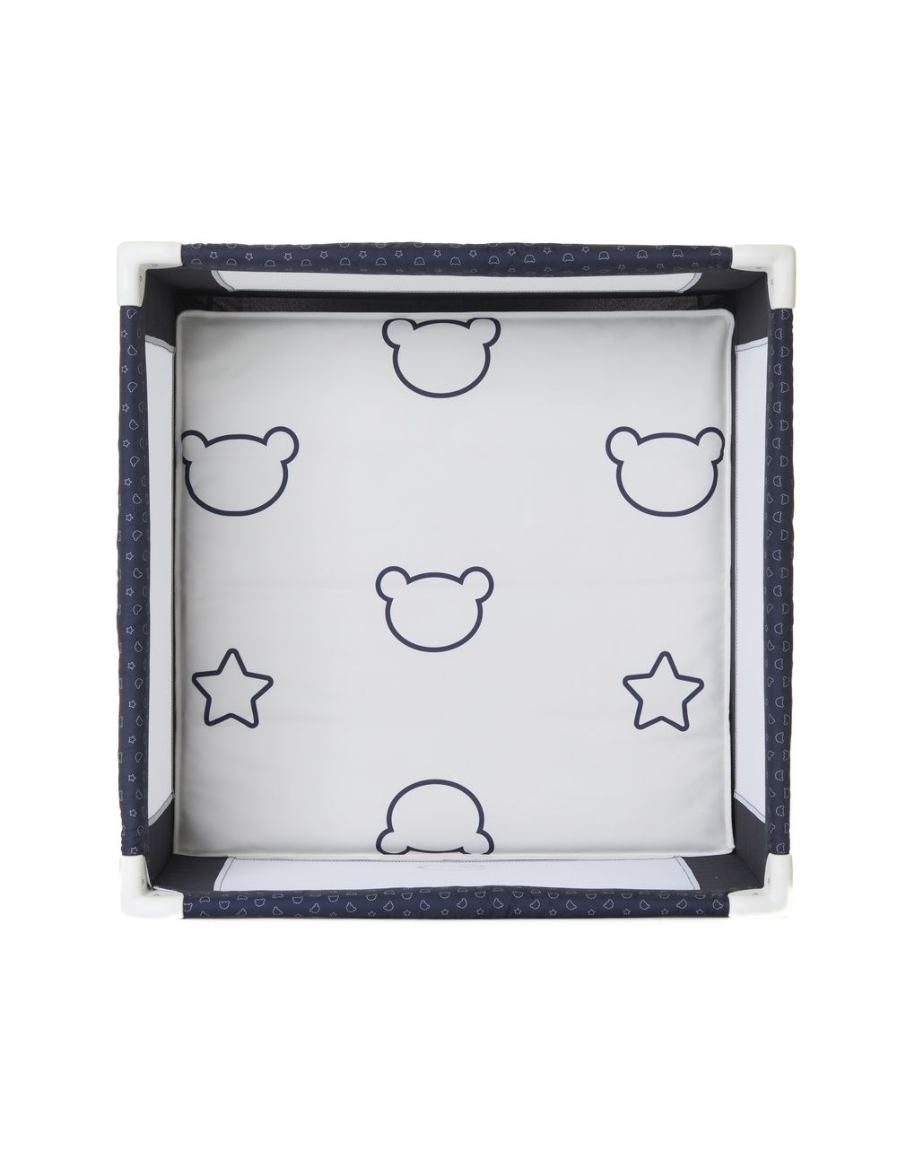 Box quadrato teddy blu 90 x 90 - giordani