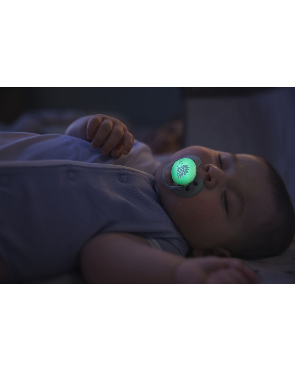 Succhietto ultra soft notte 0-6m cappuccio fluorescente no bpa per pelli sensibili - philips avent